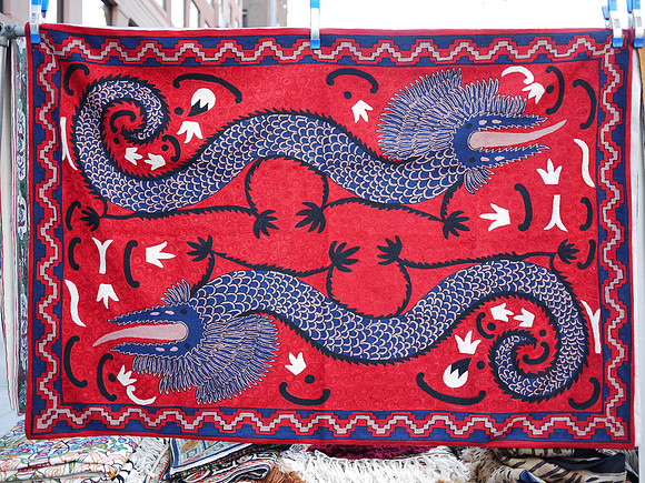 Throw rug, Amsterdam Avenue street fair