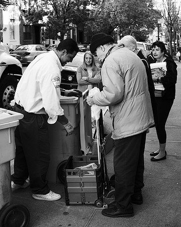 at the shredding truck
