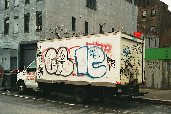 Truck and grafitti, Hell's Kitchen