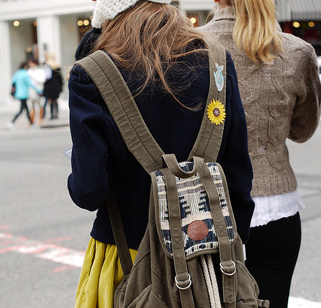Backpack embroidery
