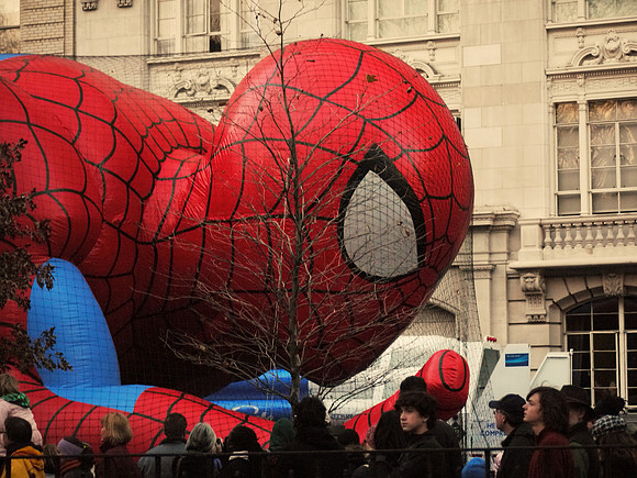 Spiderman eating tree (or, Spiderman-eating tree)