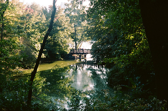 North lobe of The Lake and Bankrock Bridge, Central Park