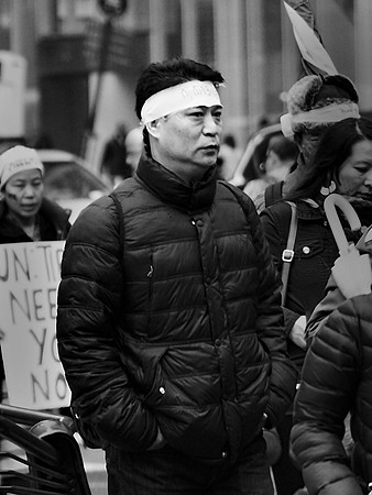 At the Free Tibet demonstration, December 2012