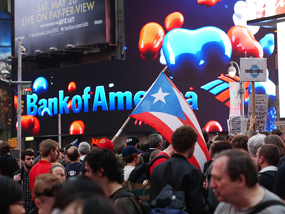 Occupy Wall Street: Times Square rally on May 15, 2012