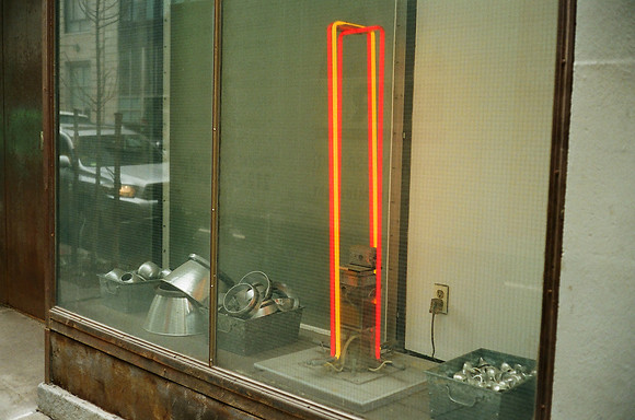 Storefront window, Hell's Kitchen