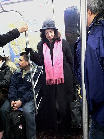 Pink scarf (8th Avenue IND)