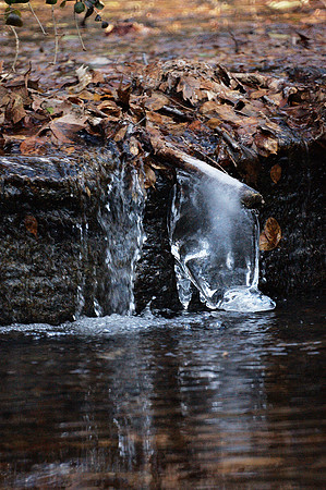 Frozen waterfall, The Gill, Central Park