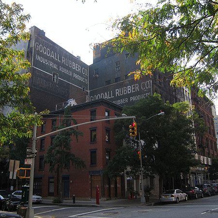 Goodall Rubber wall ads, Tribeca