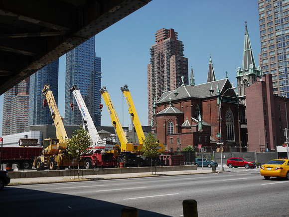 Cranes, and Church of Sts. Cyril and Methodius and St. Raphael