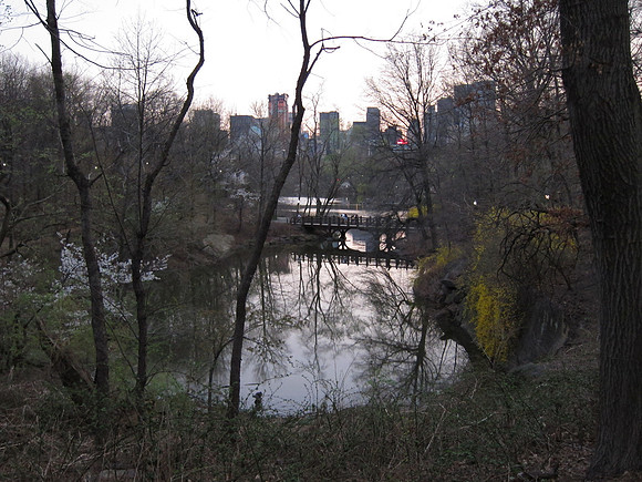 Upper Lobe of The Lake and Bankrock Bridge, late winter