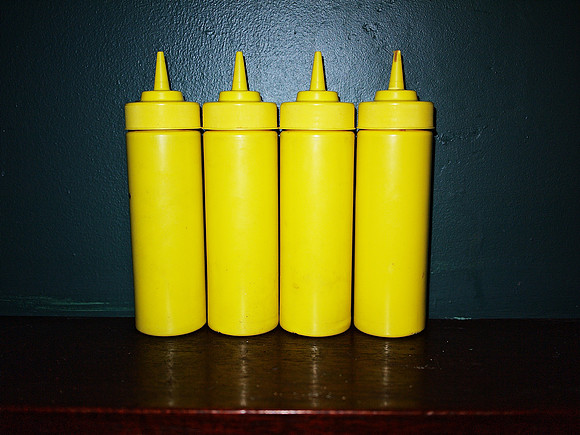 Mustard bottles