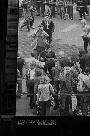 Self-portrait, Times Square