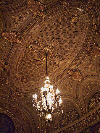 Chandelier and Ceiling of the Loew's Jersey City