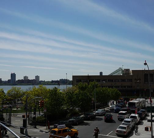 Contrails Over The Hudson