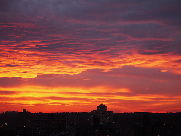 Sunset over the Bronx
