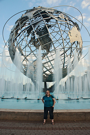 Elena at the Unisphere