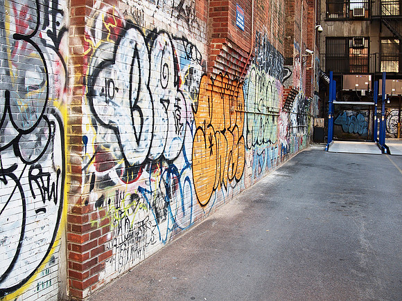 Graffiti, Hell's Kitchen parking lot