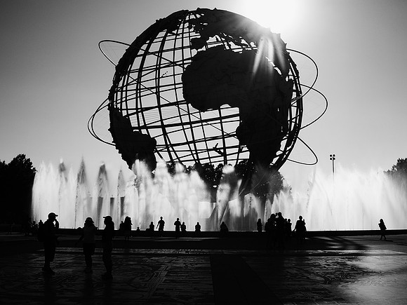Fountains and silhouettes