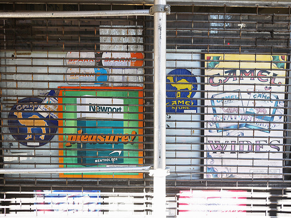 Vacant candy store window, Yorkville