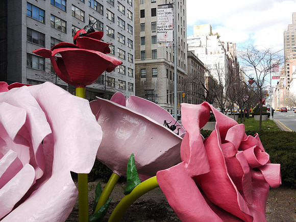 Sculpture near the Park Avenue Armory