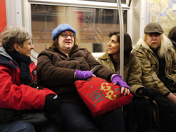 Party continues on the way home