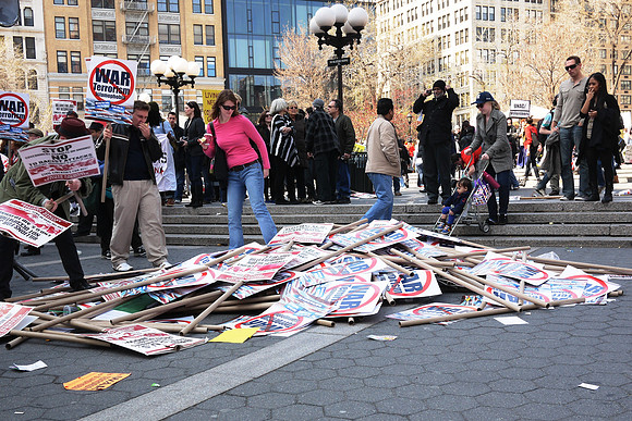 Union Square anti-war protest