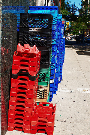 Plastic Crates, Second Avenue and 80th Street