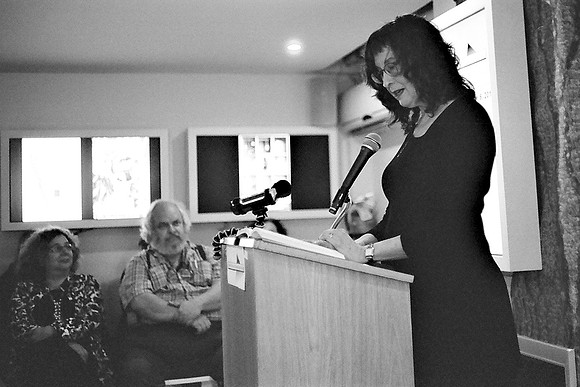 Delia Sherman reading at the Soho Gallery of Digital Art