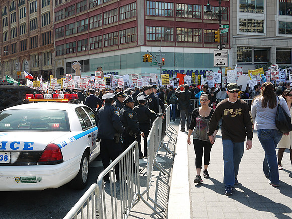 March, moving out of Union Square