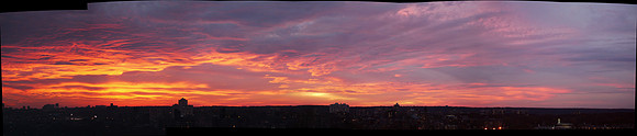 Sunset over the Bronx