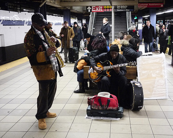 Musicians, 8th Ave./42nd St. IND platform