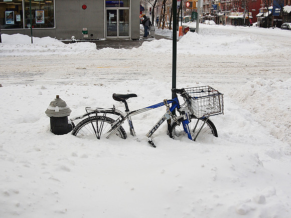 79th Street and First Avenue, post-blizzard.