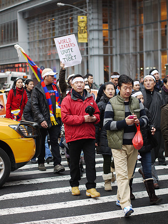 Free Tibet demonstration, 6th Avenue