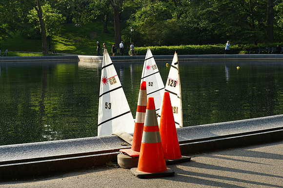 Still Life with Boat Pond