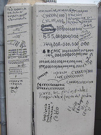 Detail of bus-lot grafitti, Hell's Kitchen