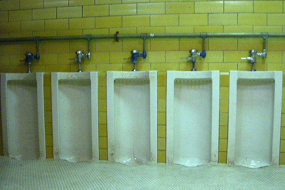 Urinals at the 79th Street Boat Basin Cafe, Riverside Park, New York