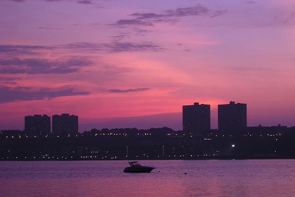 Sunset  over the Hudson