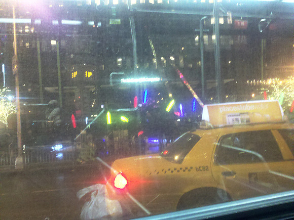 Out a bus window