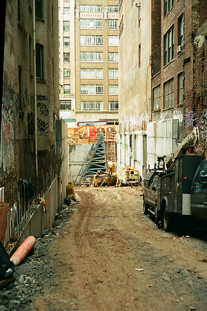Construction site, West 38th Street
