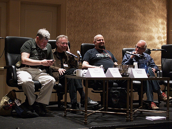 Four time-travelers walked into a conventon panel, see...
