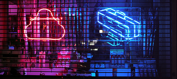 Dry cleaner's window, Yorkville