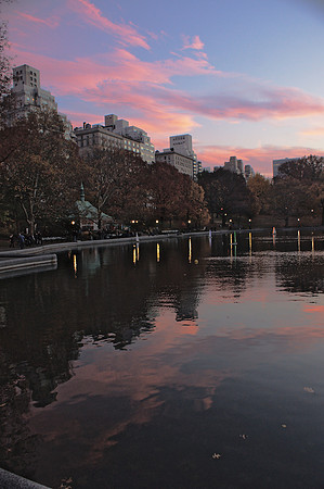 The Boat Pond, dusk