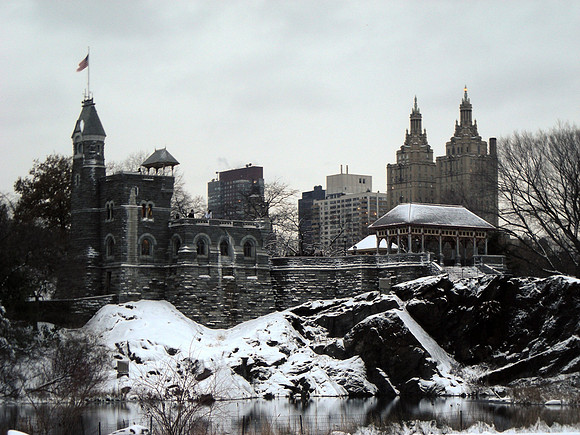 Belvedere Castle, winter