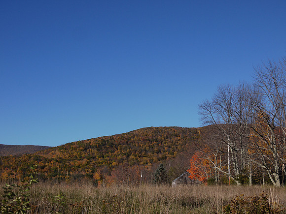 Magnus' barn and Bearpen Mountain, Prattsville, NY