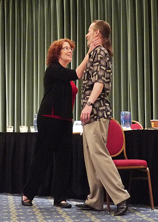 Madeleine Robins demonstrates proper technique