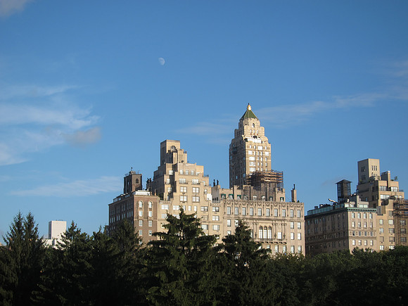 Afternoon moon, from Cedar Hill