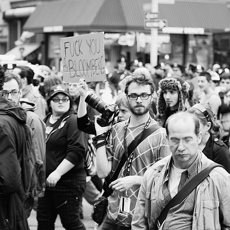 Occupy Wall Street: Mayor 1% is unpopular.