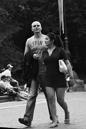 A late-summer afternoon at Bethseda Fountain, Central Park