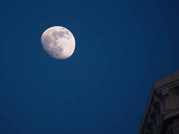 Moon over East 86th Street
