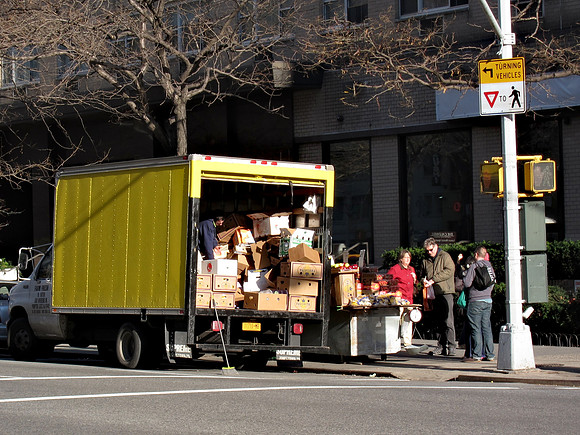 Fruit seller, York Avenue
